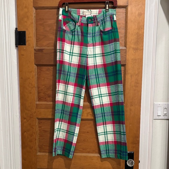 Free People Pants - FREE PEOPLE PLAID PANTS